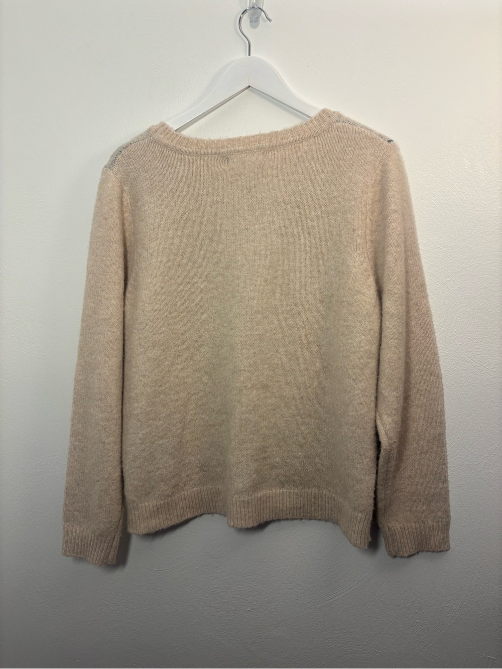 Cupcakes & Cashmere Holiday Crewneck Sweater with Green Reindeer Size XL - Picture 2 of 6
